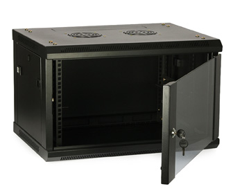 D-LINK WALL MOUNT RACK 9U 600-450 WITH 1 FAN , 1 SHLIF , PDU-afaaqstores