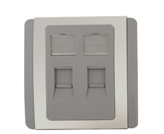 Faceplate Double UK GRAY-afaaqstores