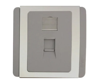 Faceplate Single UK GRAY-afaaqstores