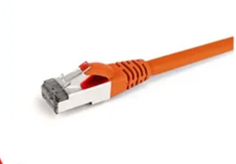 Prolink SHIELDED CAT6A S-FTP PATCH CORD W-T568B WIRING, 1M, LSZH Orange-afaaqstores