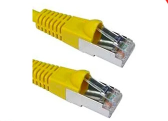 Prolink SHIELDED CAT6A S-FTP PATCH CORD W- T568B WIRING, 1M, LSZH Yellow-afaaqstores