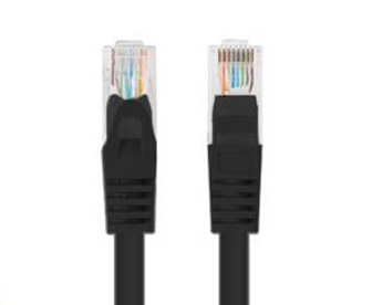 Prolink UNSHIELDED CAT6A PATCH CORD W- T568B WIRING, 0.25M, LSZH Black-afaaqstores
