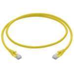 Prolink UNSHIELDED CAT6A PATCH CORD W- T568B WIRING, 1M, LSZH Yellow-afaaqstores