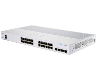 Cisco Switch CBS350- 24T- 4G-EU - 24 Port -10-100-1000 -ports, Managed - 4-1G SFP - -Rack-mountable-afaaqstores