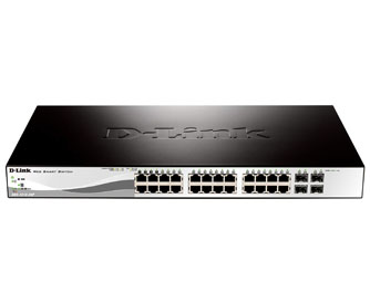 D-Link-Switch 24P Giga Smart-4P SFP-POE-DGS-1210-28P-afaaqstores