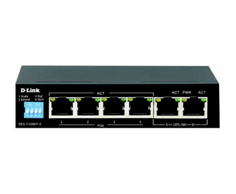 NW-D-LINK-DES-F1006P-E6-Port Unmanaged PoE Switch-afaaqstores