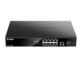 NW DLINK SWITCH 10PORT POE GIGABIT DGS-1010MP-afaaqstores