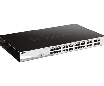 NW DLINK SWITCH 28PORT GIGABIT SMART MANAGED POE DGS-1210-28MP-afaaqstores
