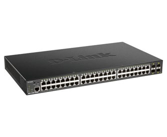 NW DLINK SWITCH 48 PORT SMART POE 4 PORT 10G SFP DGS-1250-52XMP-afaaqstores