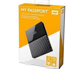Western Digital MY PASSPORT 2 TB USB 3.2 BLACK WDBYVG0020BBK-WESN-afaaqstores